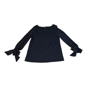 Ann Taylor Small Dark Blue Long Sleeve Blouse